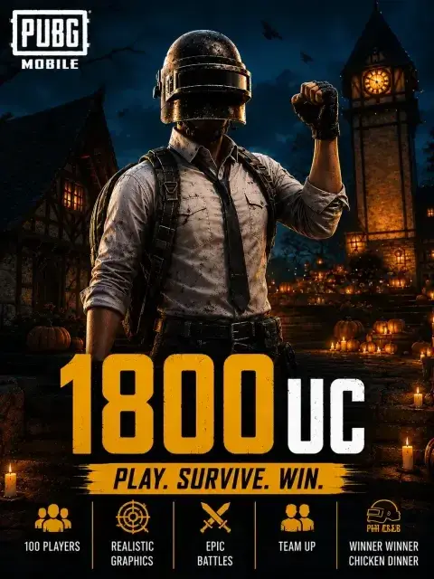 1800 UC PUBG UNIT